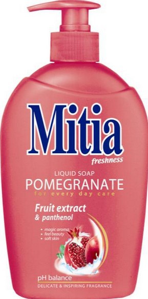 Mitia 500ml tek.mýdlo Pomegranate pumpa | Toaletní mycí prostředky - Tekutá mýdla - S dávkovačem Mitia 500ml tek.mýdlo Pomegranate pumpa | Toaletní mycí prostředky - Tekutá mýdla - S dávkovačem